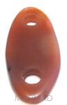 Agat - na wisior, klamra owal 60x27mm - dwa otwory
