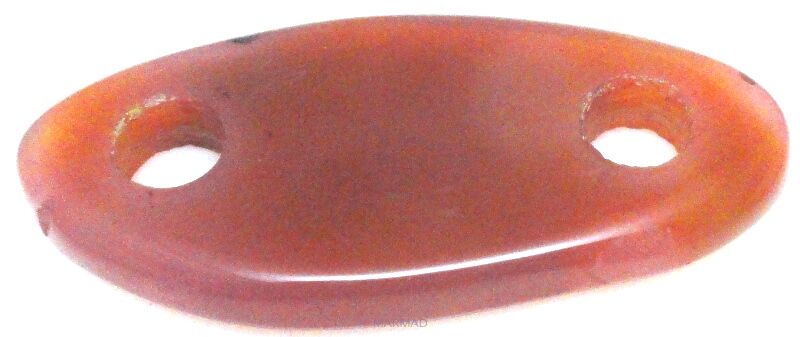 Agat - na wisior, klamra owal 60x27mm - dwa otwory