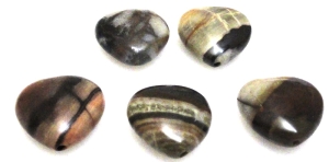Jaspis serce 14x14mm - zestaw 5 sztuk