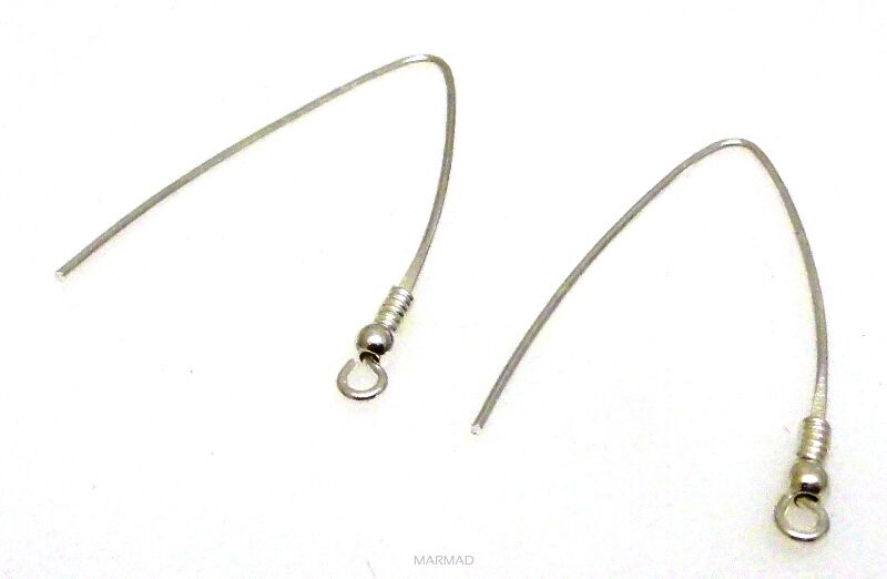 Bigle rybka z kuleczką i sprężynką - srebro 925 - 1 para