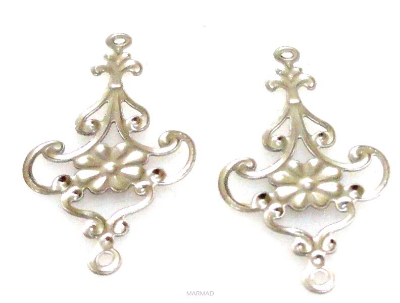 FILIGRAN Baza na wisior, kolczyki 28x14mm