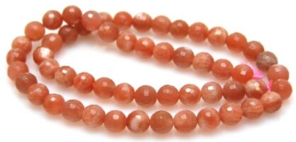 Kamień słoneczny fasetowany brazylijski - kula 7mm