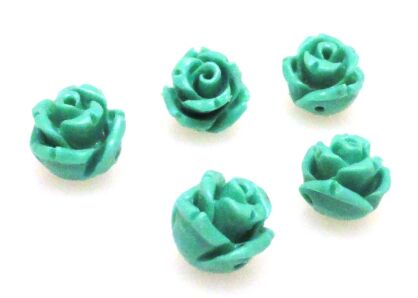 Koral - różyczka zielona 8mm
