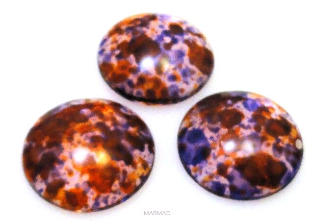 Kaboszon szklany - moneta 16mm