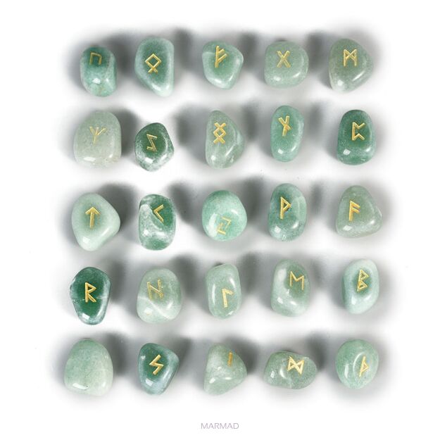 Kamienie runiczne- Awenturyn zielony