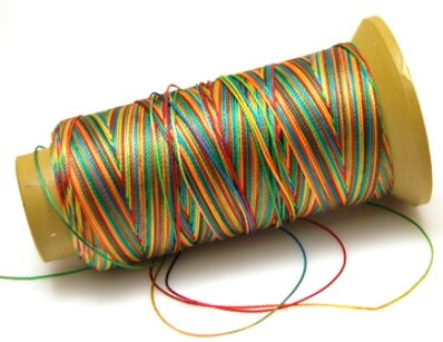 Sznurek bawełniany satynowy 0,7mm - kolorowy cieniowany