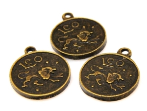 Zawieszka znak zodiaku - LEW - moneta 16mm