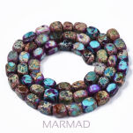 Jaspis cesarski - prostopadłościan -fioletowo-turkusowy