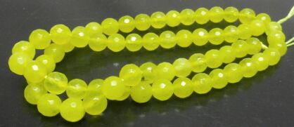 Jadeit fasetowany - kula 6mm