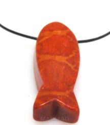 Koral rybka - na wisior - ok. 40x15mm
