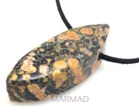 Jaspis leopard - na wisior - markiza 45x16x16mm