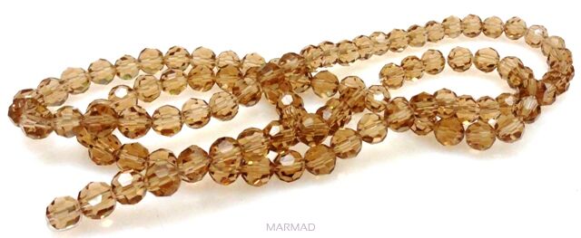 Kryształki fasetowane - kula 6mm