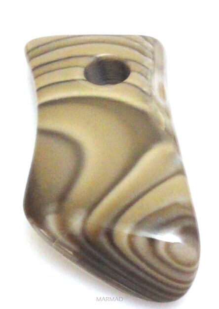 Krzemień pasiasty - wisior - 64x31x16mm