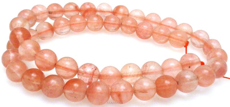 Jadeit - kula 8mm - jasno różowy