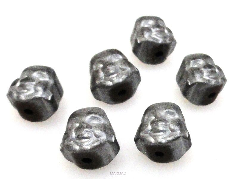 Hematyt matowy - głowa Buddy 8x7mm