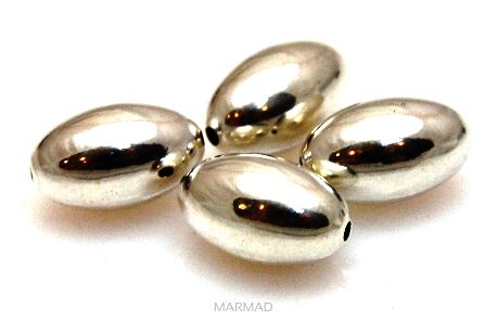 Oliwka gładka 13x8mm - srebro 925