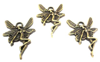 Elf - zawieszka 20x15mm - antyczny brąz