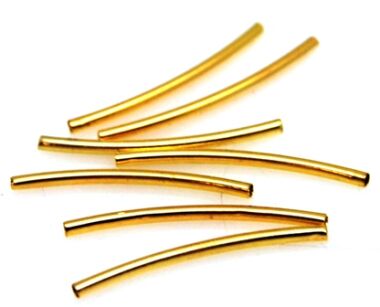 Rurka łuk 20x1,5mm - złocona