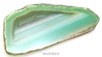 Broszka - agat zielony 74x35mm