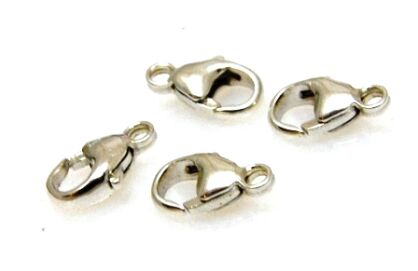 Karabińczyk 11mm z ogniwkiem - srebro 925