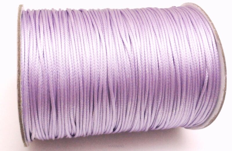 Sznurek woskowany lakierowany - o średnicy 1mm - wrzosowy