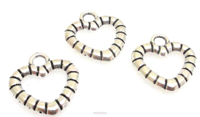 Zawieszka - serce 13x12mm