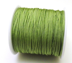 Sznurek bawełniany satynowy 0,7mm - zielony