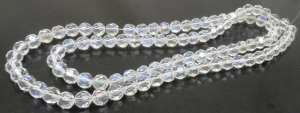 Kryształki fasetowane - kula 6mm - crystal AB