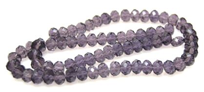 Kryształki fasetowane - oponka 7x5mm