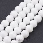 Jadeit Mashan- kula 10mm - biały - 2