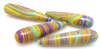 Turkus z żywicą kolorowy - kropla 40x10mm