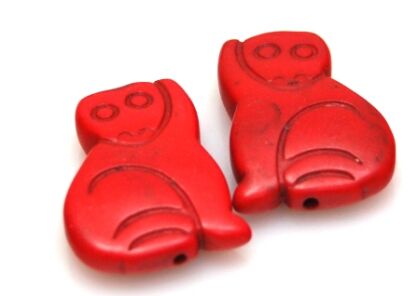 Howlit - kot 30x20mm - czerwony