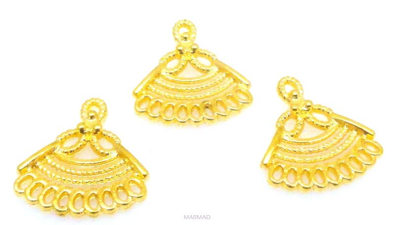 FILIGRAN Baza na wisior, kolczyki 17x15mm