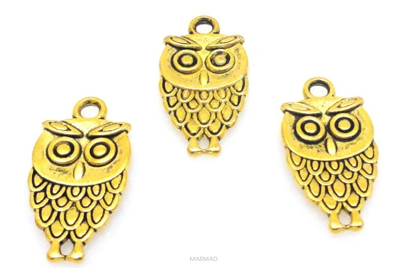 Zawieszka - sowa 18x9mm
