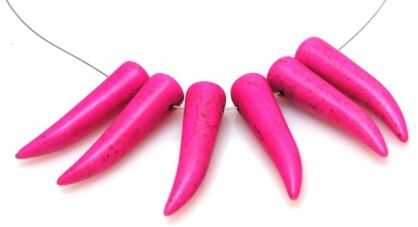 Howlit - kieł 40x10mm - różowy