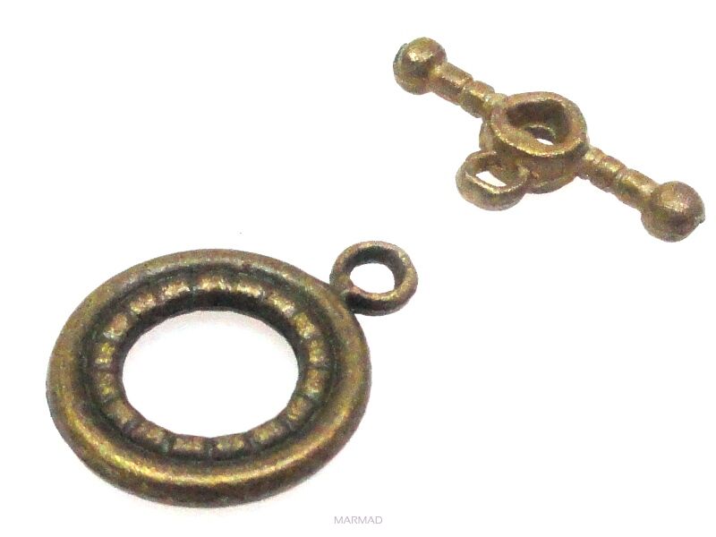 Zapięcie do korali - antyczny brąz