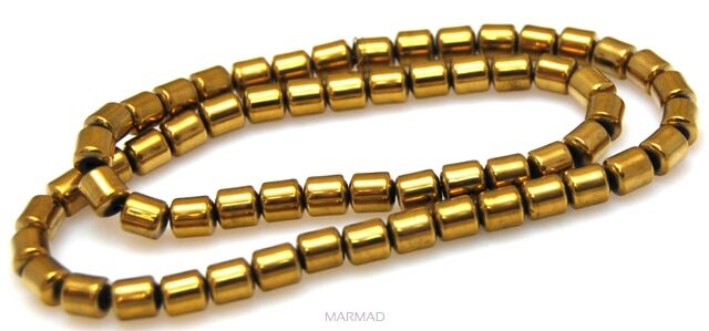 Hematyt złoty - walec 6x5mm