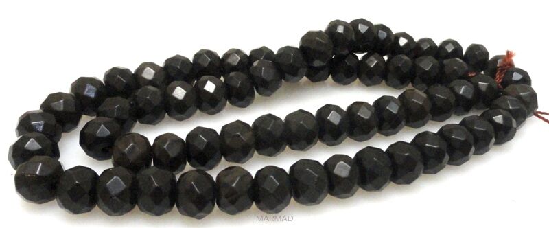 Bronzyt fasetowany - oponka 8x6mm