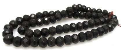 Bronzyt fasetowany - oponka 8x6mm