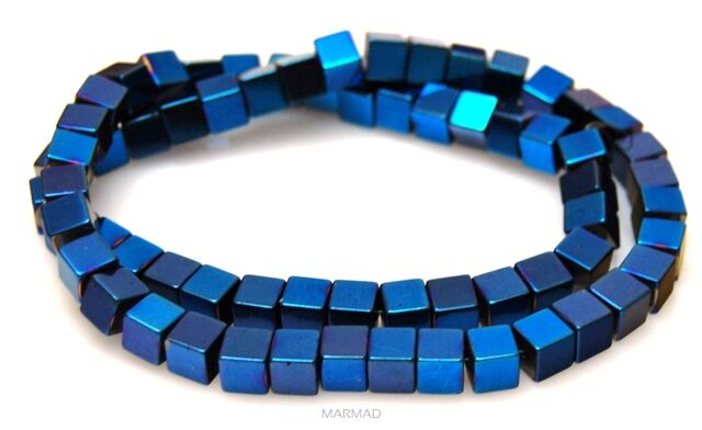 Hematyt niebieski - kostka 6x6mm