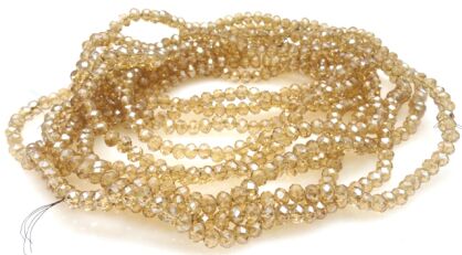 Kryształki fasetowane - oponki 4x3mm 