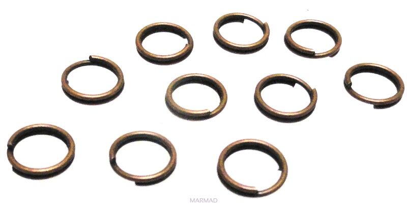 Kółeczka-ogniwka sprężynki 6mm - red copper