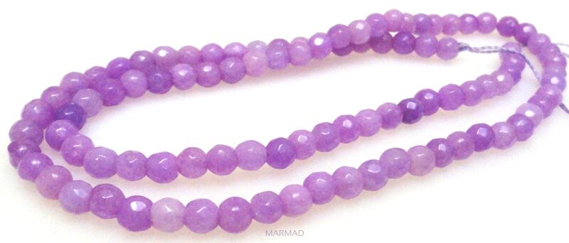 Jadeit fasetowany - kula 4mm 