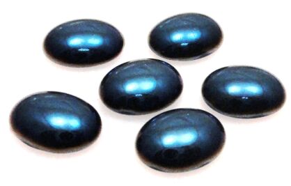 Kaboszon - owal 10x8mm - niebieski - Preciosa