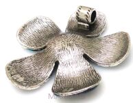 Zawieszka kwiat 50mm - kolor złoty