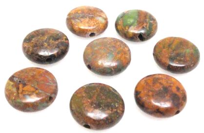 Jaspis Impresja - moneta 12mm