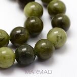 Jadeit naturalny smoczy- kula 4mm - zielony - 3