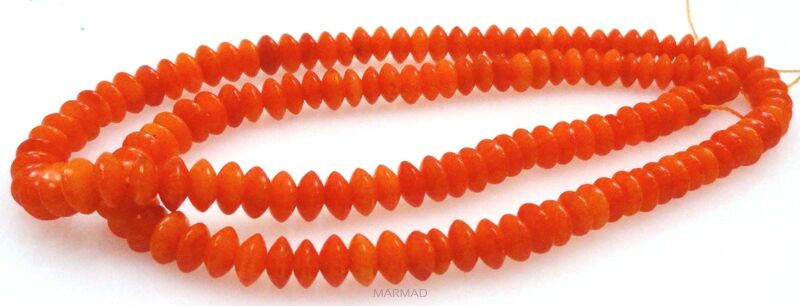 Koral  pomarańczowy - dyski 5x3mm