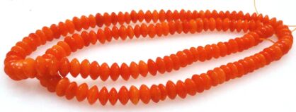 Koral  pomarańczowy - dyski 5x3mm