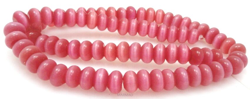 Uleksyt - oponka 8x4mm - różowy